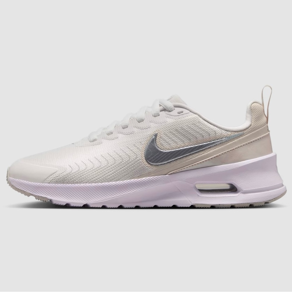 Nike Women’s Air Max Nuaxis SE Sneaker in White/Metallic Silver Size 7.5 - Picture 2 of 16